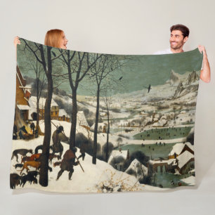 Manta Polar Cazadores en la nieve (por Pieter Bruegel, el anci