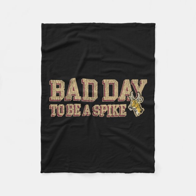 Manta Polar Cazar El Día Del Oro Para Ser Una Cacería De Venad (Anverso)