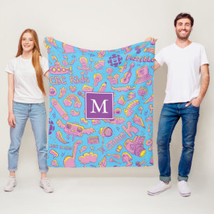 Manta Polar CBC Modelo para niños Monograma Fleece Blanket