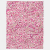 Cebra de Purpurina Girly Pink y Rubor