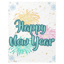 Celebración de tipografía de Año Nuevo Feliz