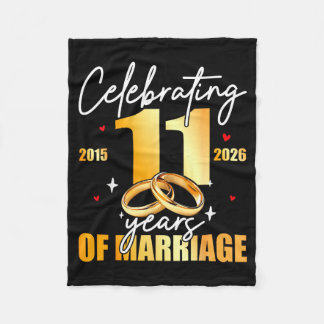 Manta Polar Celebrando 2015 undécimo 11 años de matrimonio