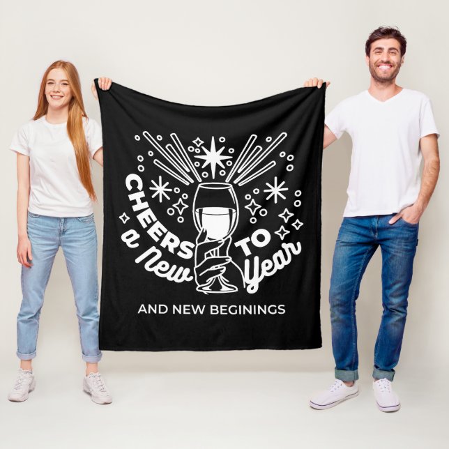 Manta Polar Celebrar el nuevo Ilustracion de Vidrio de los Nue (In situ)