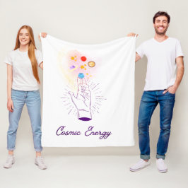 Manta Polar Celestial Cosmic Hand Fleece Blanket - Mystical Mi