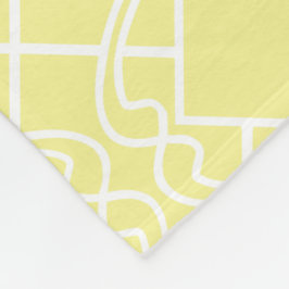Manta Polar Cello Mantequilla Suave Amarillo Diseño de Enrejad
