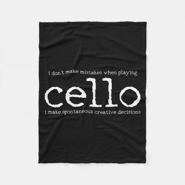 Manta Polar Cello Player Cellist Funny Gift  (Anverso)