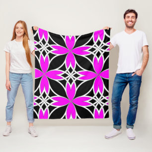 Manta Polar Celta espejado (inverso rosa)