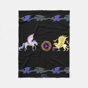 Manta Polar Celtic de Griffon del unicornio de la esencia del
