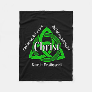 Manta Polar Celtic Trinidad Kno oración de San Patricio Cristi