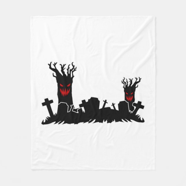 Manta Polar Cementerio de Halloween (Anverso)