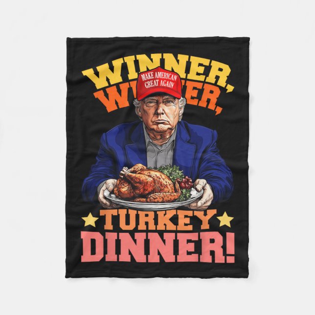 Manta Polar Cena turca del ganador de Trump con humor (Anverso)