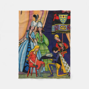 Manta Polar Cenicienta, el príncipe y la zapatilla de vidrio