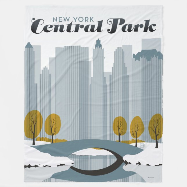 Manta Polar Central Park, NYC - Nieve (Anverso)