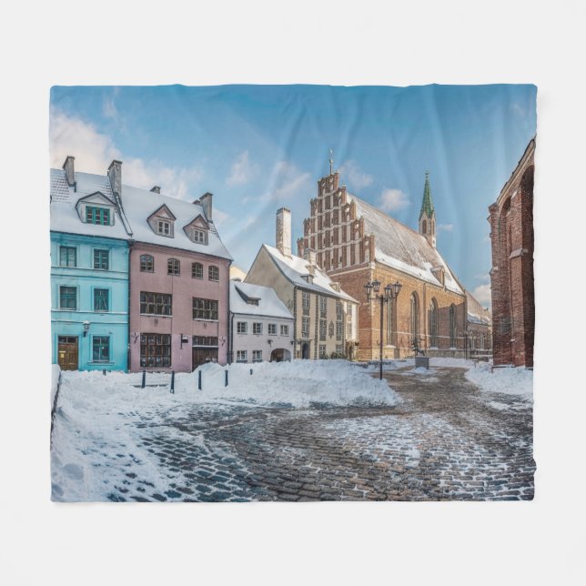 Manta Polar Centro de invierno nevado en Riga, Letonia (Frente (Horizontal))
