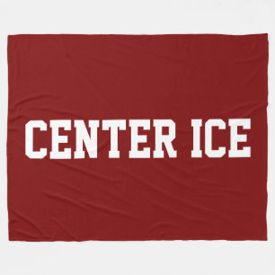 Manta Polar CENTRO HIELO Atletismo Blanco Texto Hockey Sobre R