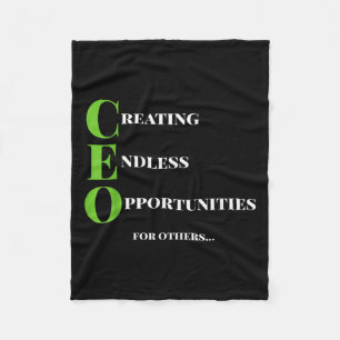 Manta Polar Ceo T Shirt Creando Oportunidad Jefe de Éxito Moti