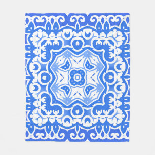 Manta Polar Cerámica de azulejo portugués antiguo. Colilla vin