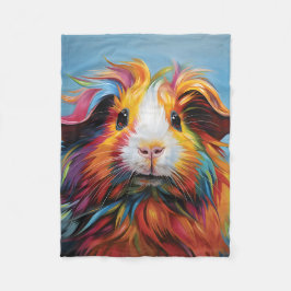 Manta Polar Cerdo de Guinea vibrante