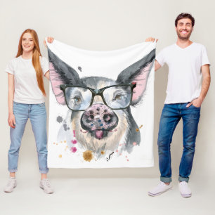 Manta Polar Cerdo de moda