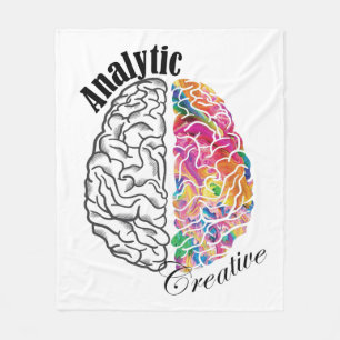 Manta Polar Cerebro analítico creativo cerebrado con cerebro i