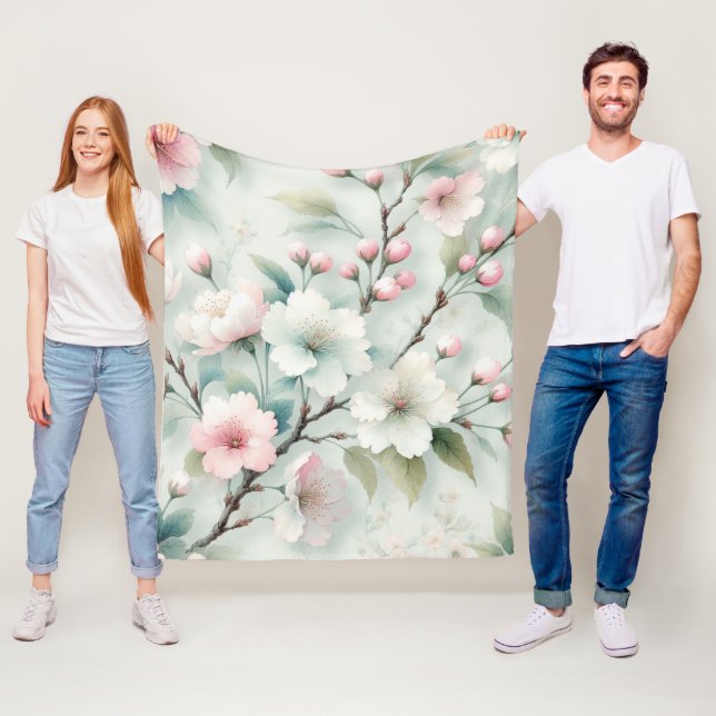 Manta Polar Cerezo en flor (In situ)