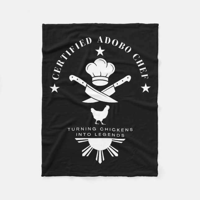 Manta Polar Certified Adobo Chef New Filino Graphics Statement (Anverso)