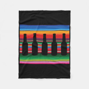 Manta Polar Cerveza cubierta mexicana T Shirt Serape Graciosa
