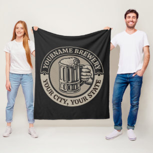 Manta Polar Cerveza de elaboración de nombres personalizados C