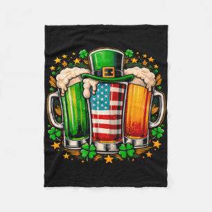Manta Polar Cerveza irlandesa Irlanda Bandera americana Día de