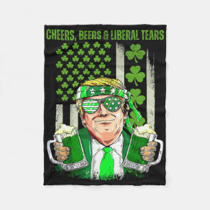 Manta Polar Cerveza Retro Cheers Lucky Trump Cerveza Trébol Dí