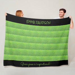 Manta Polar Césped Verde Bonito Elegante y con Estilo