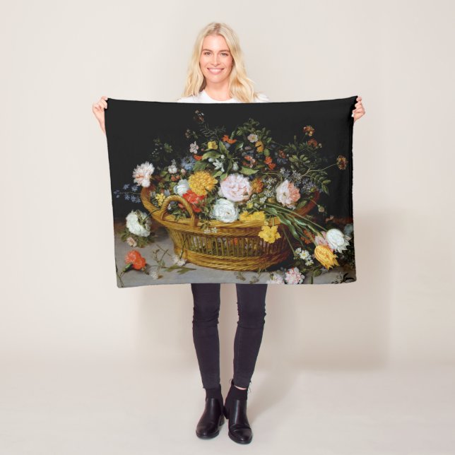 Manta Polar Cesta de flores, Jan Brueghel el joven (In situ)