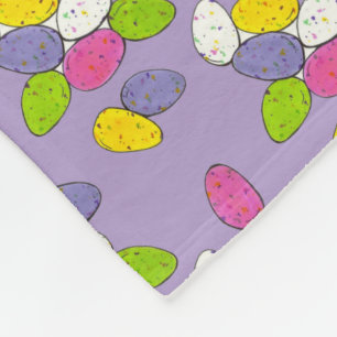 Manta Polar Cesta De Pascua Escaseada Vela De Huevos De Leche