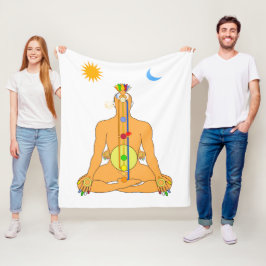 Manta Polar Chakras Sentados