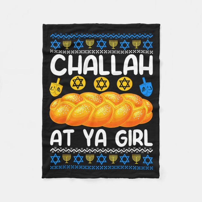 Manta Polar Challah At Ya Girl Jewish Hanukkah Fun  (Anverso)
