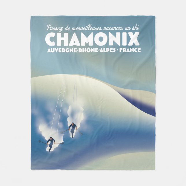 Manta Polar Chamonix - poster de esquí de Auvergne-Rhône-Alpes (Anverso)