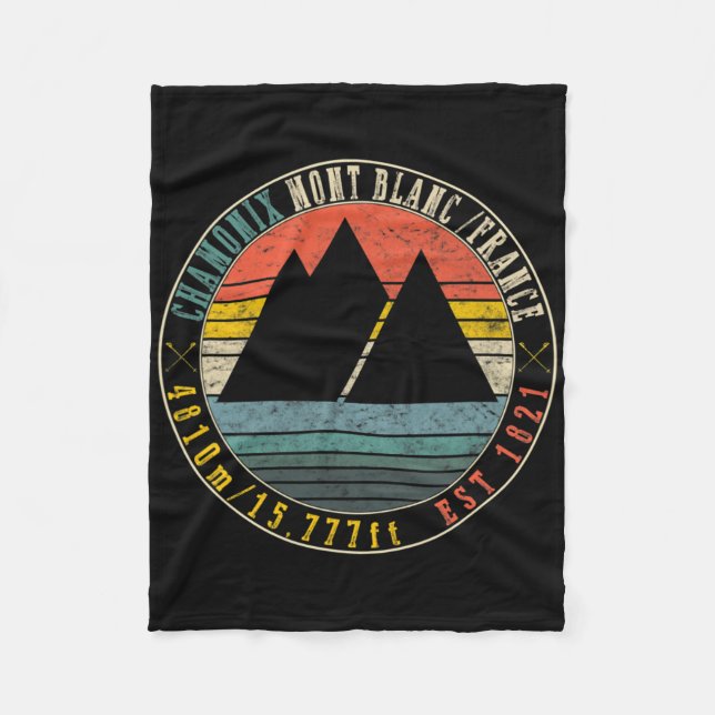 Manta Polar Chamonix Valley Mont Blanc Francia Esquí Snowboard (Anverso)