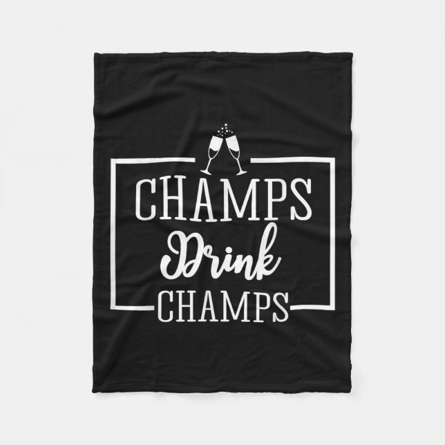 Manta Polar Champagne For Chamons Champs Drink Champs Gift  (Anverso)