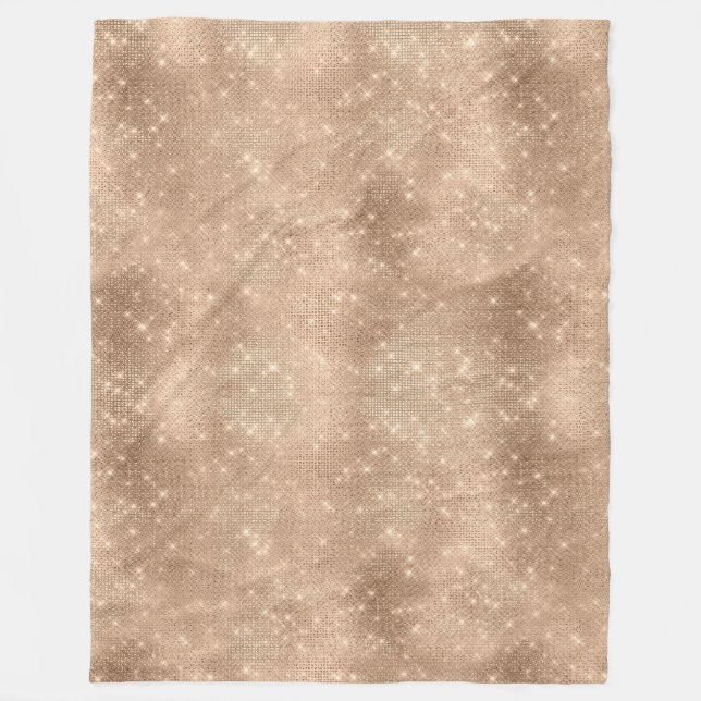 Manta Polar Champagne Glitzy Glam Sparkle (Anverso)