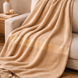 Manta Polar Champagne Sand Horizon Fleece Blanket