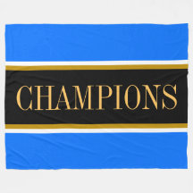 CHAMPIONS Azul Brillante Negro Blanco Rayas de Car