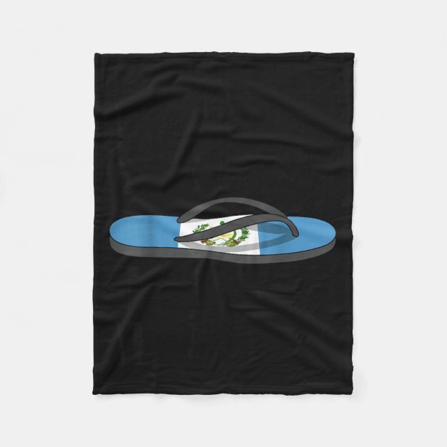 Manta Polar Chancla Survivor Guatemala Funny Guatemalan Flag  (Anverso)