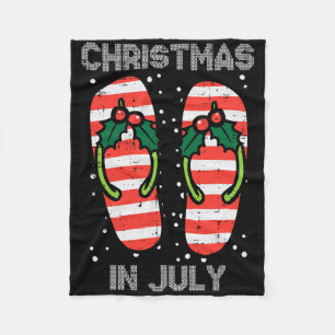 Manta Polar Chanclas de Muérdago Navidad En Jully Verano Navid