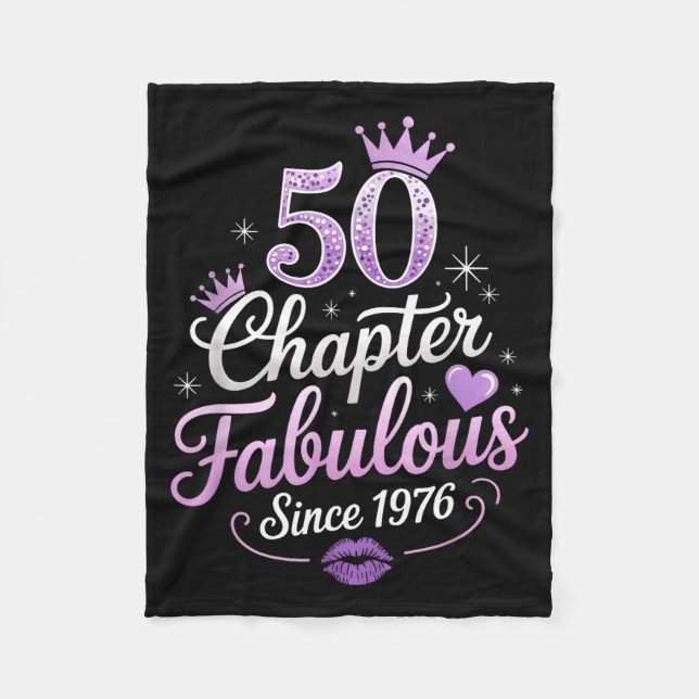 Manta Polar Chapter 50 Fabulous Since 1976 50th Birthday Queen (Anverso)