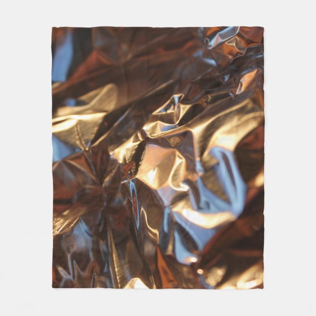 Manta Polar Chaqueta de cuero negro y azul (Anverso)