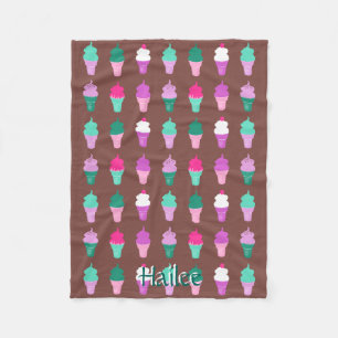 Manta Polar Chaqueta de pulpa de crema de hielo