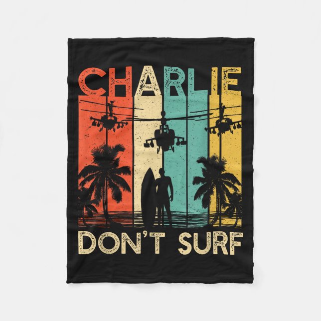 Manta Polar Charlie Don't Surf Shirt Military Vietnam War Acal (Anverso)