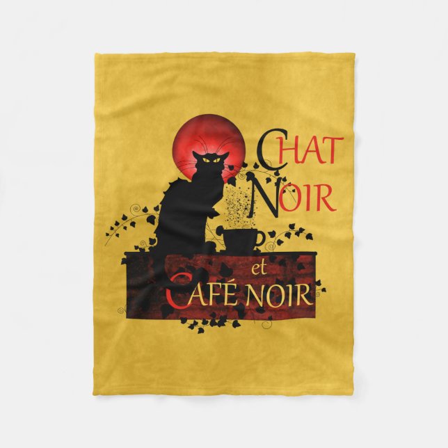 Manta Polar Chat Noir y Café Noir (Anverso)