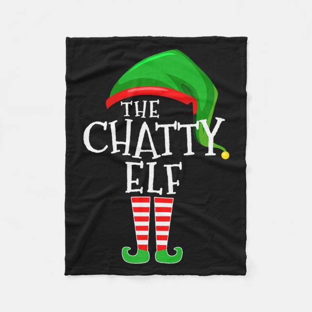 Manta Polar Chatty Elf Family Matching Group Christmas Premium (Anverso)