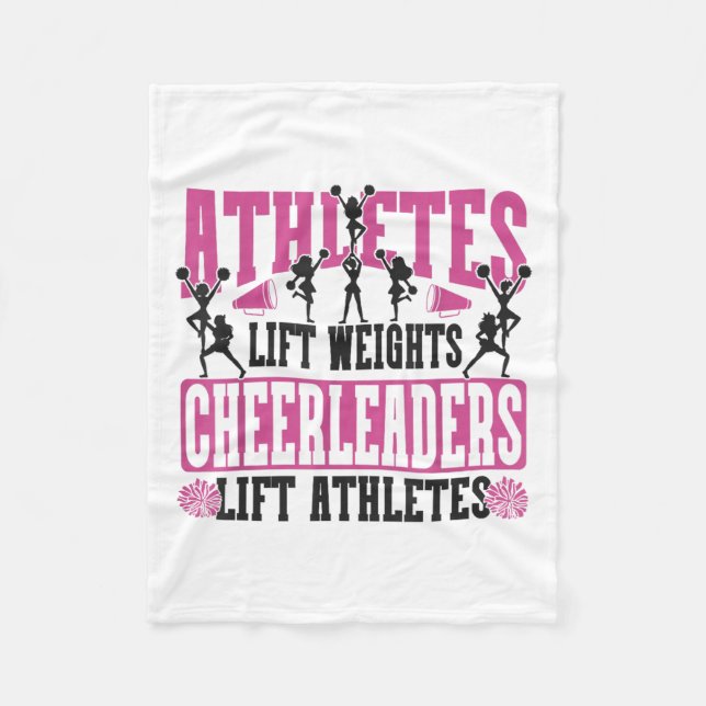 Manta Polar Cheer Cheerleading Athletes Lift Weights Cheerlead (Anverso)